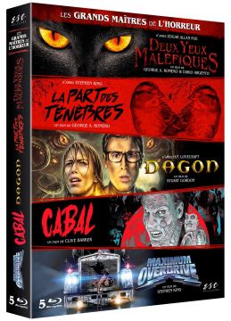 Les Grands maîtres de l'horreur - Coffret : Deux yeux maléfiques + La Part des ténèbres + Dagon + Cabal + Maximum Overdrive