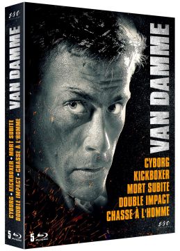 Van Damme : Cyborg + Kickboxer + Mort subite + Double impact + Chasse à l'homme
