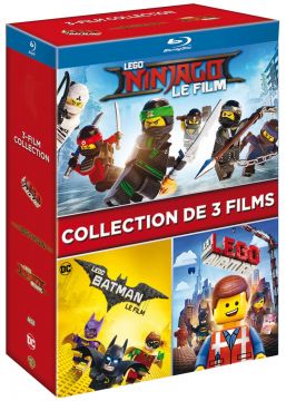 Les films Lego - L'intégrale 3 films : Lego Batman, le film + La Grande Aventure Lego + Lego Ninjago, le film
