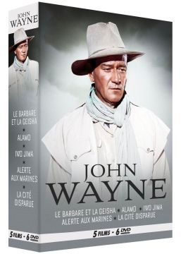 John Wayne : Le Barbare et la geisha + Alamo + Iwo Jima + Alerte aux Marines + La Cité disparue