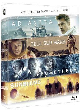 Ad Astra + Seul sur Mars + Prometheus + Sunshine - Coffret 4 films