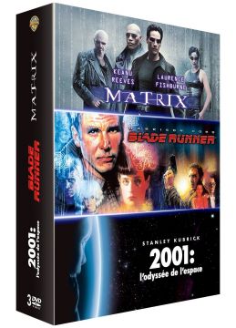 Coffret 3 films : Matrix + Blade Runner + 2001 : l'odyssée de l'espace