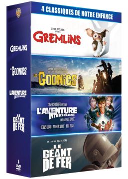 4 classiques de notre enfance - Coffret : Gremlins + Les Goonies + L'Aventure intérieure + Le Géant de fer