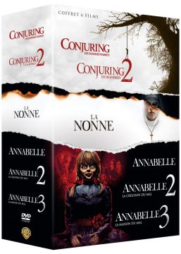 Coffret 6 films : Conjuring : les dossiers Warren + Conjuring 2 : le cas Enfield + Annabelle + Annabelle 2 : la crÃ©ation du mal + Annabelle : la maison du mal + La Nonne