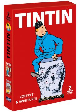 Tintin - 6 aventures - Vol. 1 : Les Cigares de Pharaon + Le Lotus Bleu + Tintin en Amérique & Vol. 2 : L'ïle noire + L'oreille cassée + Le Sceptre d'Ottokar